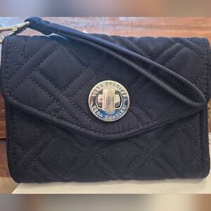 Vera Bradley Black Quilted Women's Wristlet